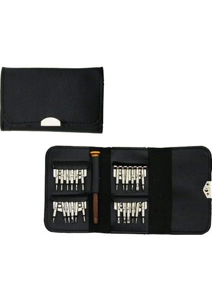 25 Pcs Cüzdan Modeli Tornavida Ucu Seti