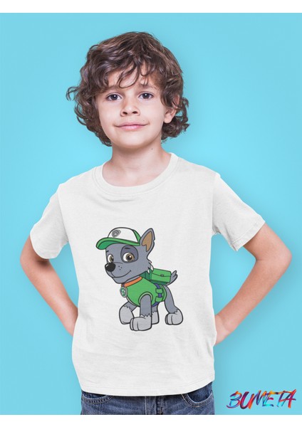 Rocky ile Geri Dönüşüm Görevi Paw Patrol Çocuk Tişört T-Shirt