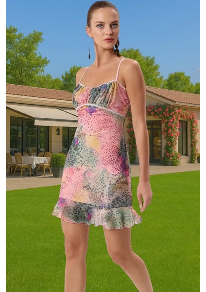 Astarlı Volanlı Mini Tül Abiye Elbise Özenle Seçilmiş Özel Tasarım Mükemmel Uyum Trend Tasarım fiyatları