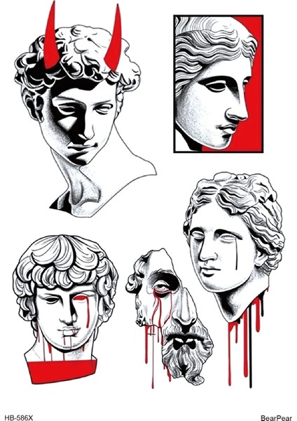 Davud Heykeli Dövmesi David Statue Tattoo Geçici Dövme