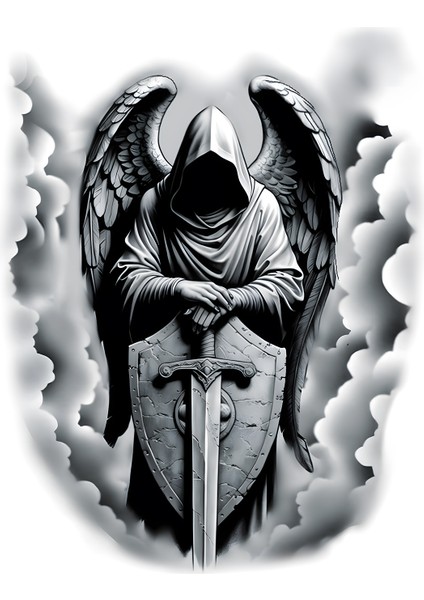 Mikail Dövmesi Micheal Geçici Dövme Tattoo