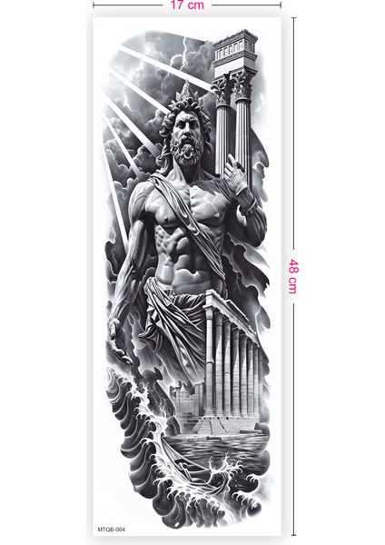 Poseidon Kol Dövmesi Kol Kaplama Geçici Dövme Tattoo modelleri