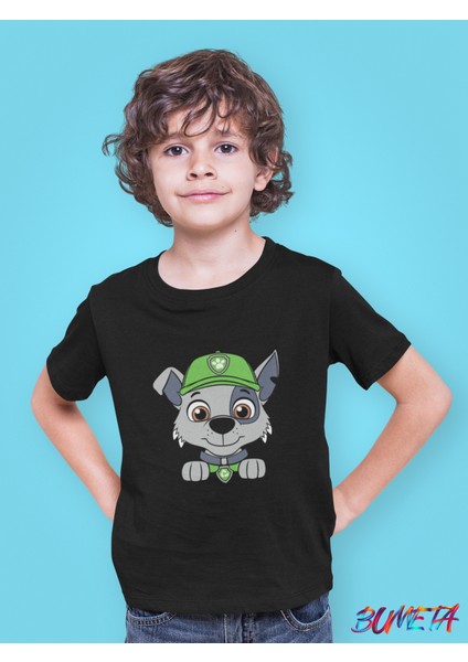 Yeşil Şapkalı Kurtarıcı Rocky Paw Patrol Çocuk Tişört T-Shirt fiyatları