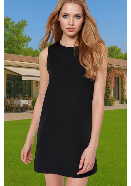 Kadın Mini Boy Polyester Elbise Yazlık Iş Elbisesi Finike Dokuma Trend Tasarım Özenle Seçilmiş