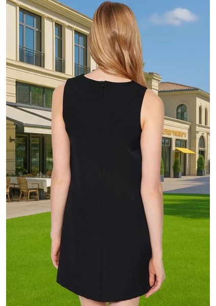 Kadın Mini Boy Polyester Elbise Yazlık Iş Elbisesi Finike Dokuma Trend Tasarım Özenle Seçilmiş