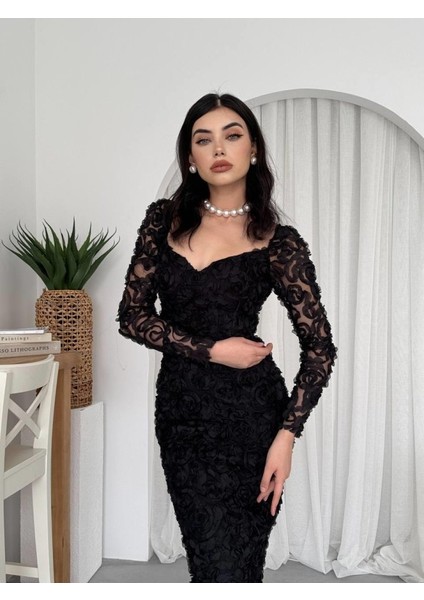 Folers Çiçek Desenli Elbise modelleri