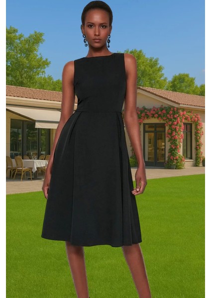 Pileli Midi Boy Elastan Dokuma Elbise Kadın Yazlık Mükemmel Uyum Premium Kalite Kaliteli Işçilik fiyatları