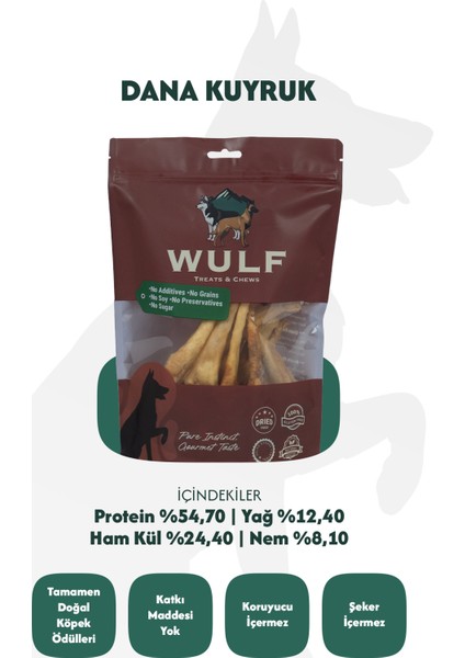 Dana Kuyruk Cips 100 Gram %100 Doğal Köpek Ödül Maması modelleri