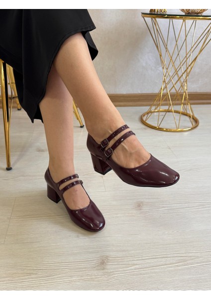 Önü Kapalı Kemerli Kadın Topuklu Ayakkabı 894 modelleri
