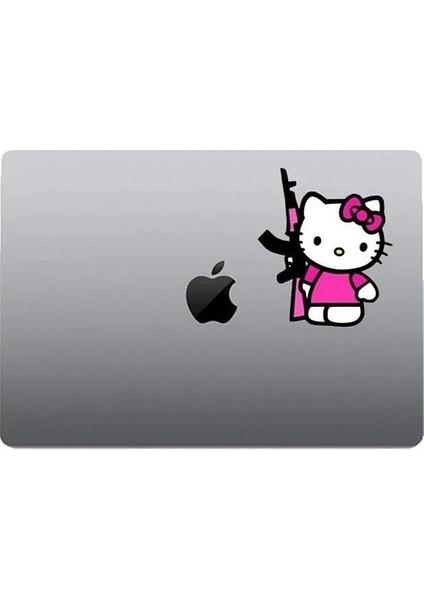 Hello Kity Araba, Motorsiklet, Kask, Laptop,cam Sticker 14X10 cm modelleri