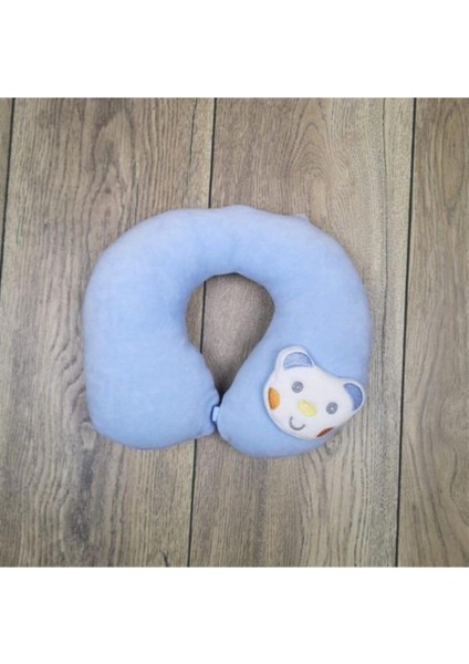 Mavi Renkli Bebek Boyun Destek Yastığı Unisex, Konfor ve Güvenliğe Uygun