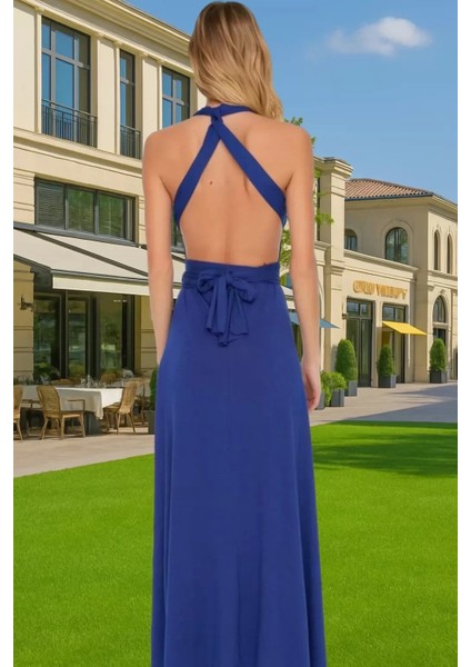 Şık ve Rahat Bağlamalı Örme Maxi Elbise Günlük ve Plaj Kullanımı Profesyonel Görünüm fiyatları