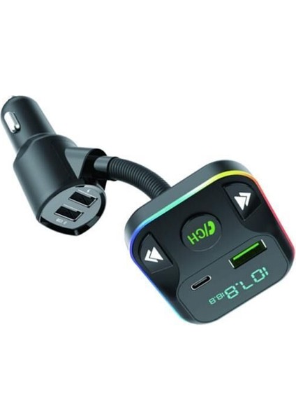 Fm Transmitter G12 Pd Şarj Özellikli Dijital Göstergeli Bluetooth