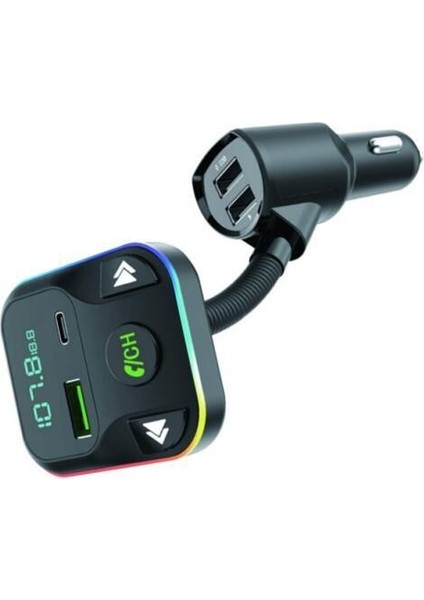Fm Transmitter G12 Pd Şarj Özellikli Dijital Göstergeli Bluetooth