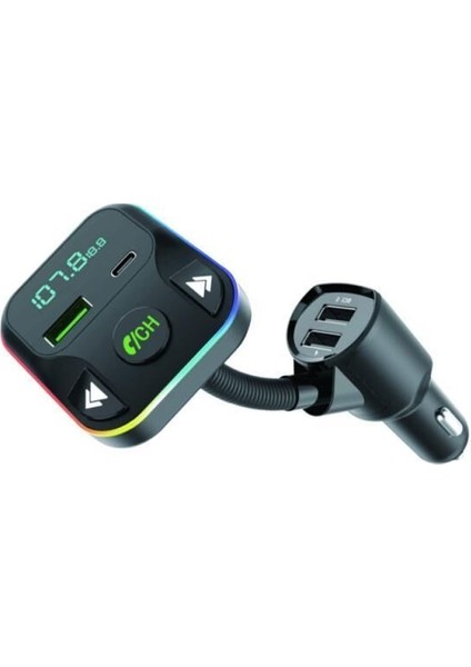 Fm Transmitter G12 Pd Şarj Özellikli Dijital Göstergeli Bluetooth