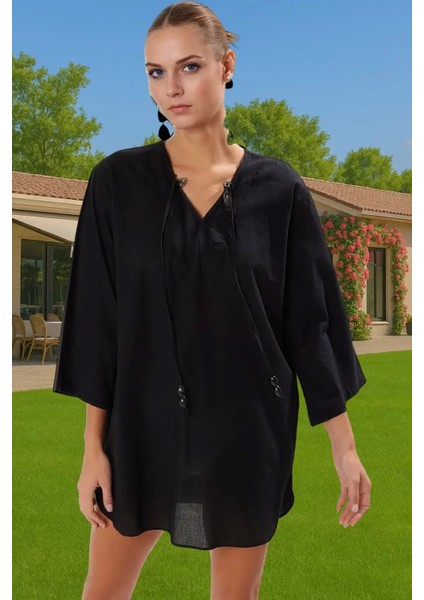 Tesettür Dokuma Pamuk Mini Elbise Yazlık Plaj Şıklığı Seçkin Malzeme Rahat ve Şık Yüksek Kalite modelleri