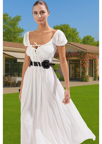 Şık Kadın Yazlık Maxi Elbise Viskoz Polyester Dokuma Rahat ve Şık Şık Görünüm Kaliteli Işçilik fiyatları