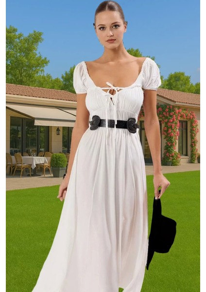 Şık Kadın Yazlık Maxi Elbise Viskoz Polyester Dokuma Rahat ve Şık Şık Görünüm Kaliteli Işçilik modelleri