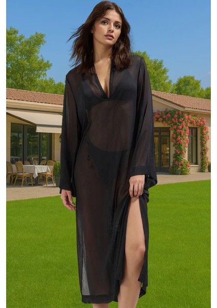 Yazlık Polyester Şifon Maxi Elbise Tek Kol Detaylı Rahat Özenle Seçilmiş Premium Kalite Modern Stil fiyatları