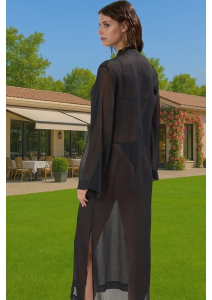 Yazlık Polyester Şifon Maxi Elbise Tek Kol Detaylı Rahat Özenle Seçilmiş Premium Kalite Modern Stil modelleri