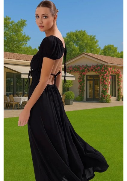 Şık Kadın Yazlık Maxi Elbise Viskoz Polyester Dokuma Rahat ve Şık Şık Görünüm Kaliteli Işçilik fiyatları