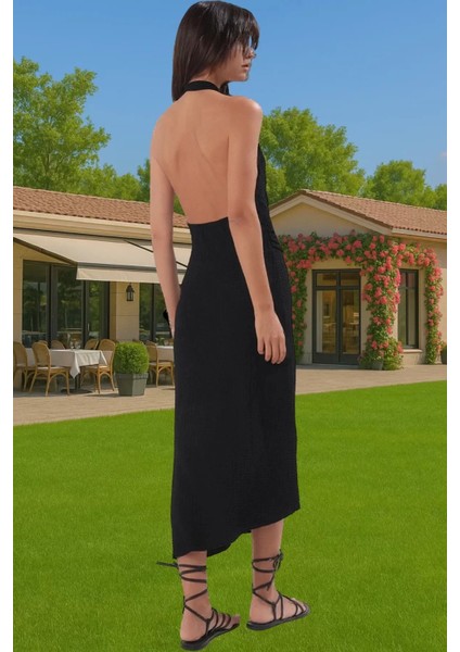 Bodycon Plaj Elbisesi Polyester Elastan Maxi Uzun Mükemmel Uyum Konforlu Kesim Özenle Seçilmiş fiyatları