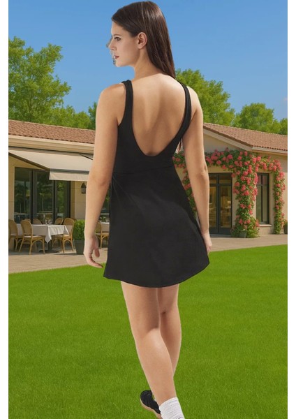 Kadın Yazlık Mini Elbise Polyester Elastan Nefes Alabilir Kumaş Modern Stil Özel Tasarım
