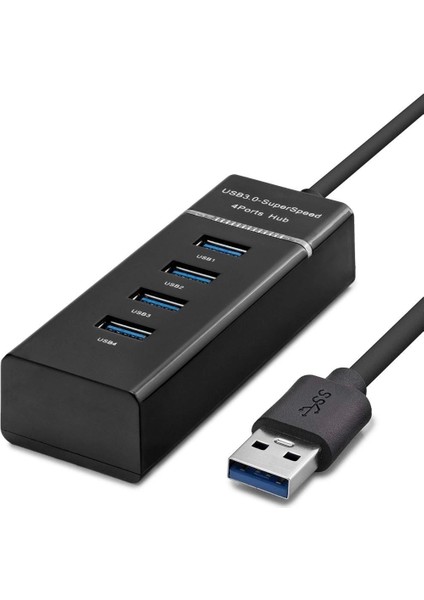 Usb3.0 Hub 3*usb + Usb3.0 30CM Siyah HDX7017