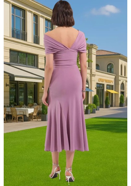 Feminen Midi Boy Polyester Örme Elbise Zarifane Tasarım Günlük Kullanım Için Rahat Kullanım modelleri