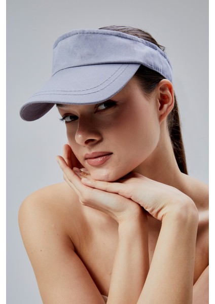 Kadın Basic Cırtcırtlı Ayarlanabilir Tenisçi Vizör Golf Şapkası Güneş Koruyucu Siperlik
