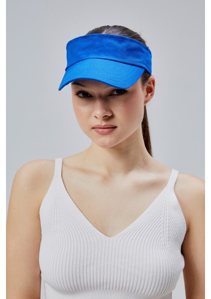 Kadın Basic Cırtcırtlı Ayarlanabilir Tenisçi Vizör Golf Şapkası Güneş Koruyucu Siperlik modelleri