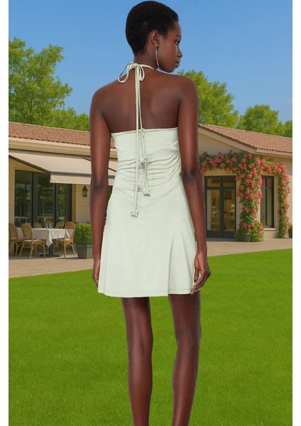 Polyester Elastan Karışımlı A Kesim Kolsuz Mini Elbise Astarlı Rahat Seçkin Malzeme Uzun Ömürlü modelleri