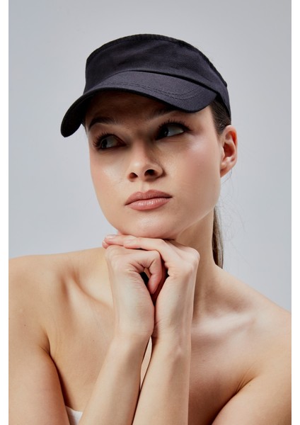Kadın Basic Cırtcırtlı Ayarlanabilir Tenisçi Vizör Golf Şapkası Güneş Koruyucu Siperlik modelleri