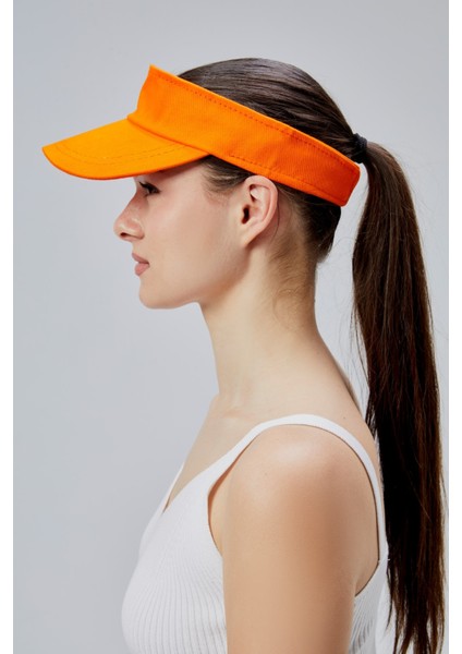 Kadın Basic Cırtcırtlı Ayarlanabilir Tenisçi Vizör Golf Şapkası Güneş Koruyucu Siperlik fırsatları