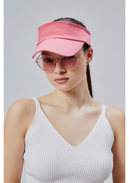 Kadın Basic Cırtcırtlı Ayarlanabilir Tenisçi Vizör Golf Şapkası Güneş Koruyucu Siperlik modelleri