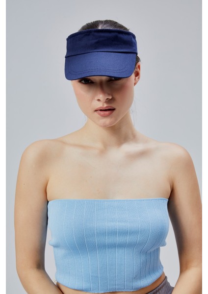 Kadın Basic Cırtcırtlı Ayarlanabilir Tenisçi Vizör Golf Şapkası Güneş Koruyucu Siperlik modelleri