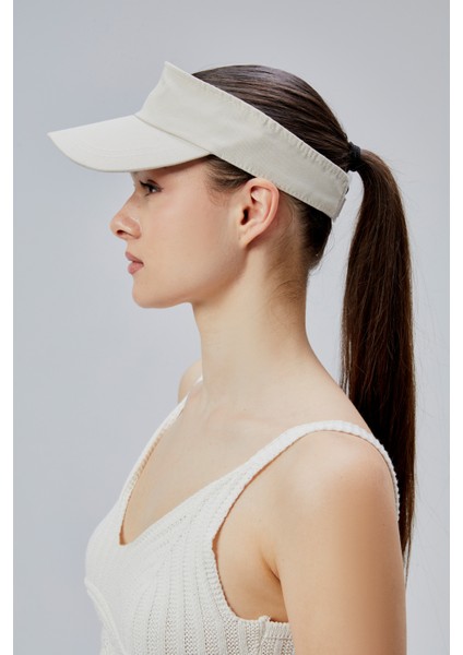 Kadın Basic Cırtcırtlı Ayarlanabilir Tenisçi Vizör Golf Şapkası Güneş Koruyucu Siperlik modelleri
