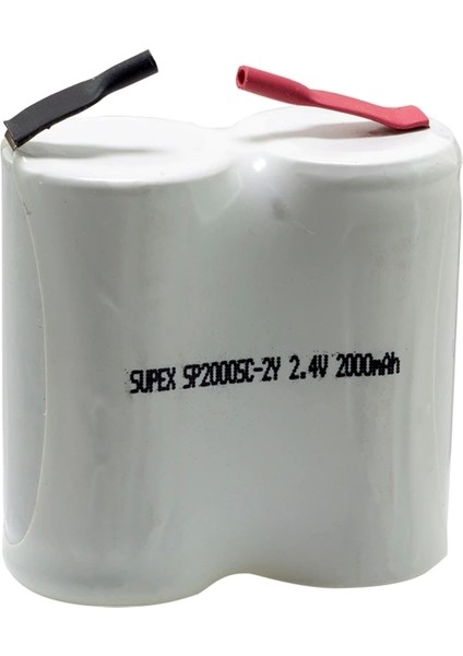 Supex 2li Yanyana Süpürge Pili 2.4 V 2000 Ma
