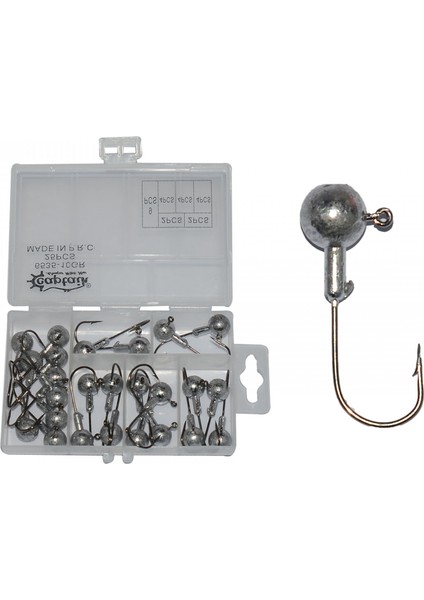 6435 Compact Eco Kutulu Jig Head Seti 10 GR-25AD