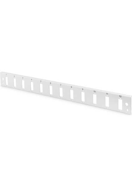 DN-96200-QL Sürgülü Boş Fiber Optik Sonlandırma Kutusu Için Önpanel, Kilit Mekanizmalı, 12 x Sc Duplex Sc Simplex, E2000 Simplex Dikey, 1u, Vernikli Çelik Sac, Gri Renk (Ral 7035)&LT;BR&GT; DI