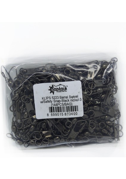 5223 Klips 144'LÜ Paket Black Nikel 3/0 fiyatları