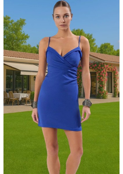 Polyester Elastan Bodycon Mini Elbise Özel Günler Için Trend Tasarım Modern Stil Seçkin Malzeme