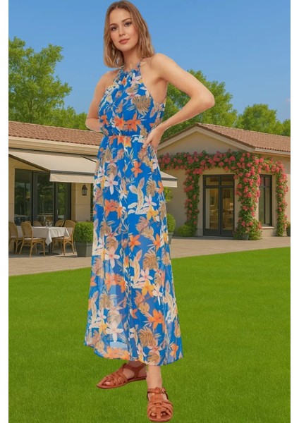 Midi Boy A Kesim Şifon Elbise Puantiyeli Polyester Yazlık Rahat Kullanım Profesyonel Görünüm fiyatları