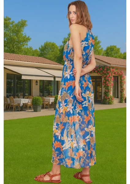 Midi Boy A Kesim Şifon Elbise Puantiyeli Polyester Yazlık Rahat Kullanım Profesyonel Görünüm modelleri