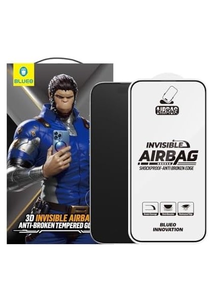 iPhone 15/16 / 16 Pro / 16 Pro Max 3D Invisible Airbag Cam Ekran Koruyucu (Iphone 15/16)