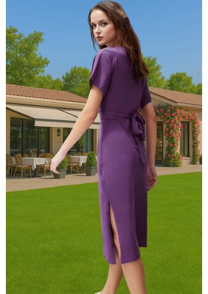 Yazlık Kadın Pamuk Midi Elbise Bodycon Kalıp Bağcıklı Tasarım Modern Stil Profesyonel Görünüm fiyatları