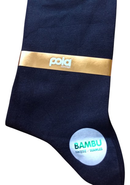 Erkek Çorap Pamuklu Bambu Dikişsiz 6'lı Avantajlı Paket Siyah Esnek Yumuşak Nefes Alabilen Ço3-2