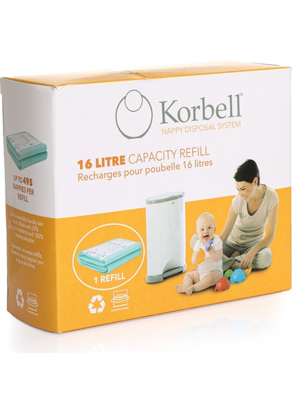 495 Adet Kirli Bebek Bezi Kapasiteli Çöp Poşeti