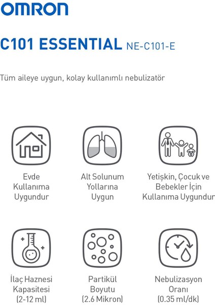 C101 Kompresörlü Nebulizatör modelleri