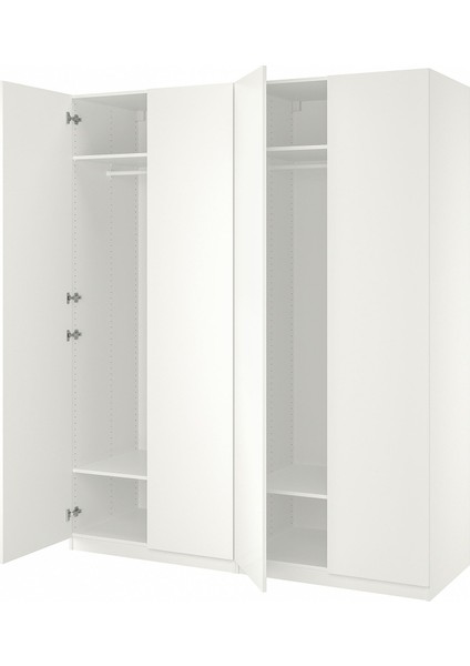 Pax Gardırop, Beyaz, 200x60x236 cm